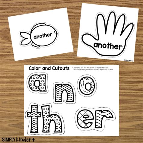 Them Sight Word Activities Simply Kinder Plus