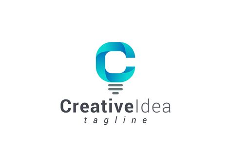 Letter C Creative Idea Bulb Logo Graphic by DesignEarth · Creative Fabrica