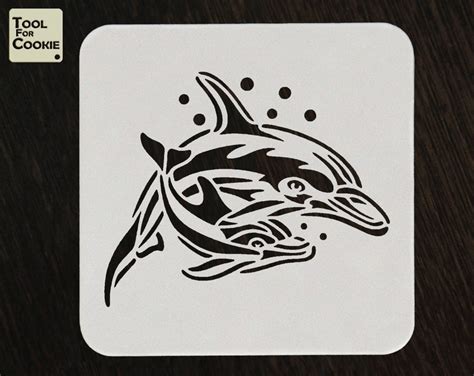 Dolphin Stencil Animal Stencil Fish Stencil Custom Stencil Etsy