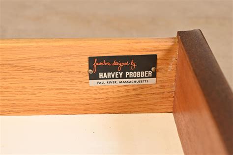 Harvey Probber Mid Century Modern Mahogany And Brass Credenza Newly Refinished For Sale At 1stdibs