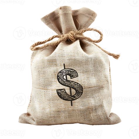 money bag on isolated transparent background 43592308 PNG