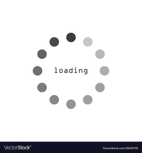 Download And Loading Icon With Text Royalty Free Vector