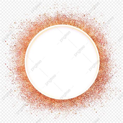 Pink Powder Effect PNG Image Round Pink Gold Powder Light Effect