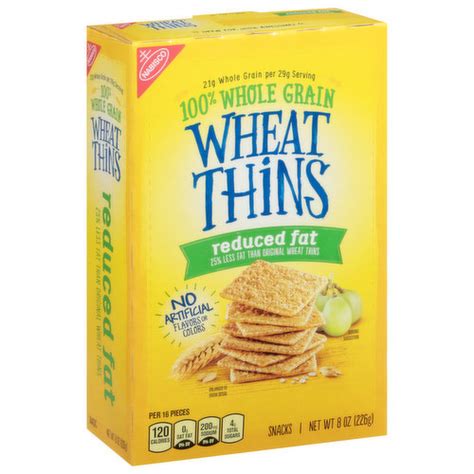 Wheat Thins Snacks, Reduced Fat - Brookshire's