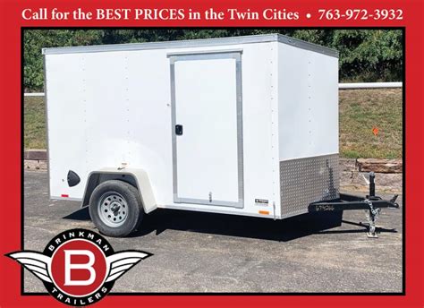 Hail Sale American Hauler 7x14 Enclosed Trailer 7 Interior Rear Ramp Brinkmans Trailers