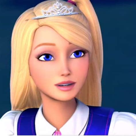 Barbie Doll With Blonde Hair And Blue Eyes Wearing A Tiara