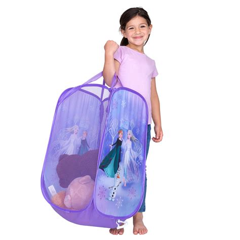 Disney Frozen Kids Collapsible Laundry Hamper Purple