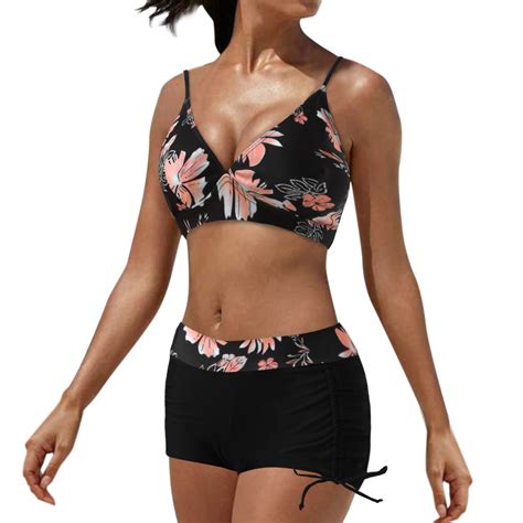 2023 Women Bikini Set Leaf Printed Sleeveless Two Piece Beach Wear Hot