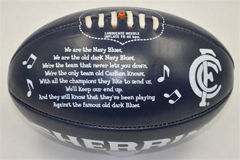 Sherrin Song Carlton Blues Afl Football Size 2 Ebay