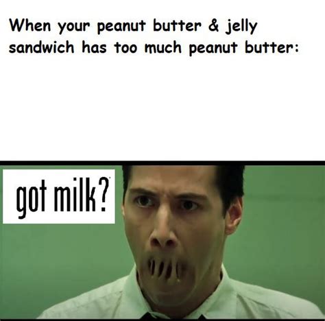 Eating A Peanut Butter And Jelly Sandwich Funny