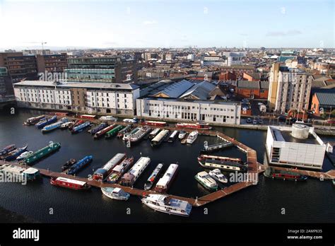 Aerial View Of Grand Canal Dock Dublin Ireland Stock Photo Alamy