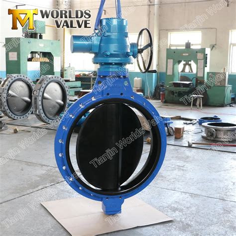 Electrical Actuator Full Rubber Coated Butterfly Valve Epdm Lining