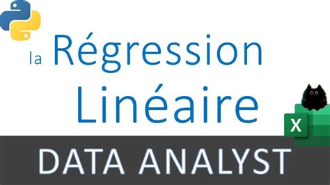 Régression linéaire avec Excel et Python analyse de données pour les