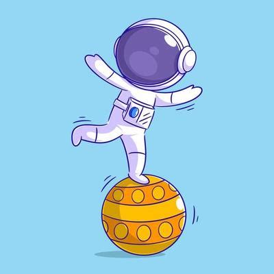 Dancing Astronaut Vector Art, Icons, and Graphics for Free Download