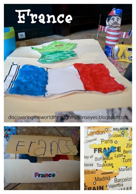 Discovering France With Kids Puffy Paint Flag Activity Flag Crafts