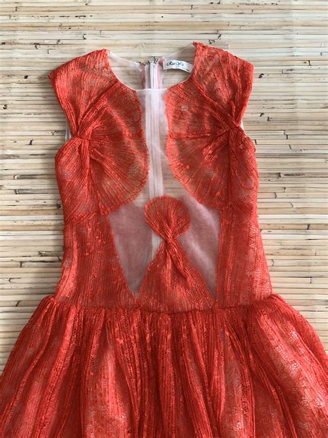 Nude Red Sheer Dress Women S Fashion Muslimah Fashion Dresses On Carousell