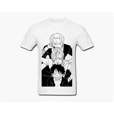 One Piece Luffy Zoro Sanji Nakama Straw Hat Crew Adult Tshirt Shopee