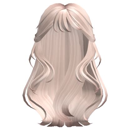 Flowy Aesthetic Wavy Split Bangs Platinum Blonde Roblox Item Rolimon S