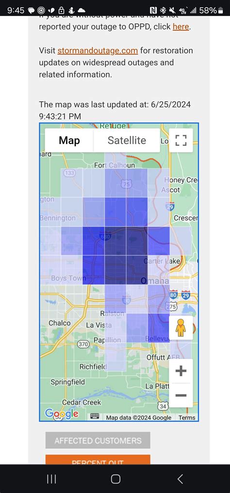 OPPD Power Outage currently affecting 22,000+ customers. : r/Omaha