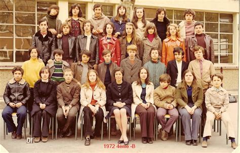 Photo De Classe 4ème B De 1972 Collège Jean Perrin Copains Davant