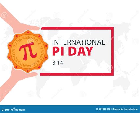 Feliz Día Pi Celebrar Día Pi Tarta Al Horno Con Símbolo Pi 14 De