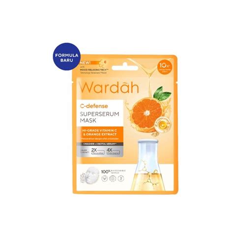 Wardah Superserum Mask C Defense Ml Sheet Mask Lazada Indonesia