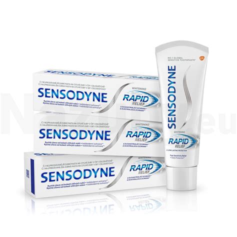 Sensodyne Rapid Whitening zubná pasta 3x75ml Nazuby eu