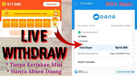 Live Withdraw IITANPA KERJAKAN MISI DIBAYAR RIBUAN RUPIAH DARI