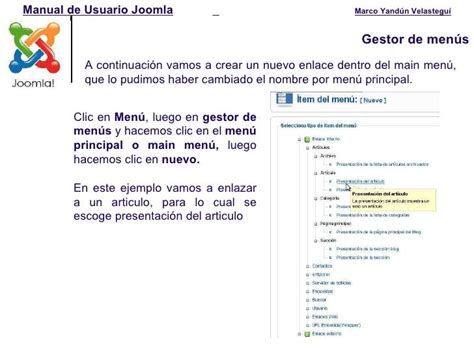 Manual De Usuario Joomla