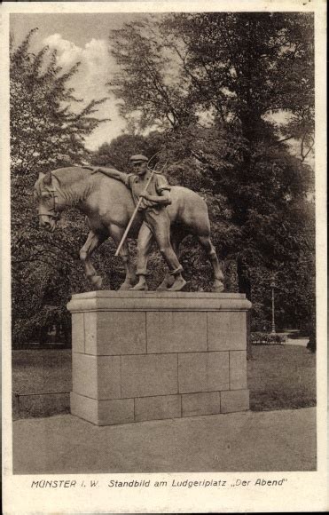 Ansichtskarte Postkarte Münster in Westfalen Standbild akpool de