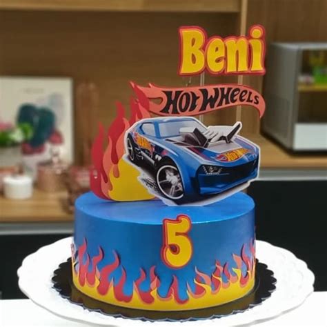 Topo De Bolo Hot Wheels Elo Produtos Especiais