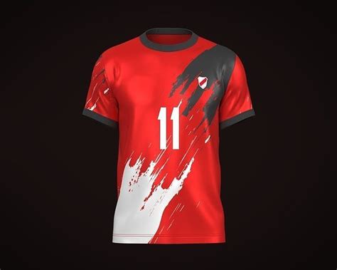 Soccer Football Red color Jersey Player-11 3D model | CGTrader