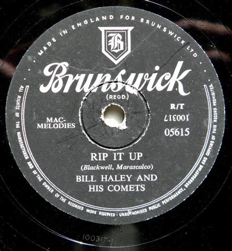 Bill Haley And His Comets Rip It Up Teenagers Mother 1956 Shellac Discogs