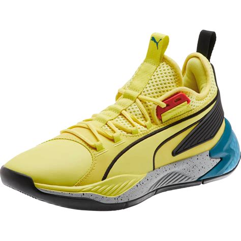 Mens Puma Uproar Spectra Basketball Shoe Sneakers In Limelightblack