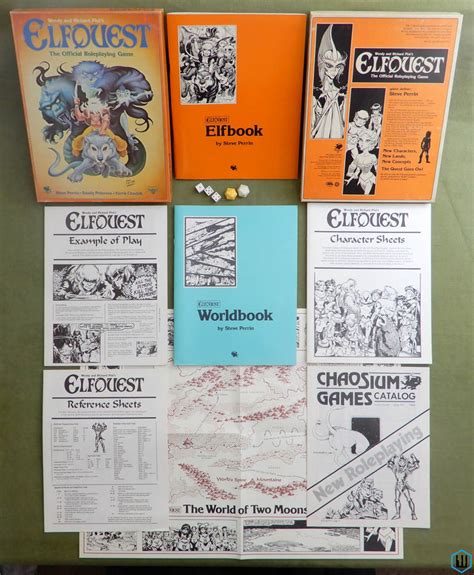 Elfquest Roleplaying Game 1984 Box Set Old School Rpg Adaptation Of