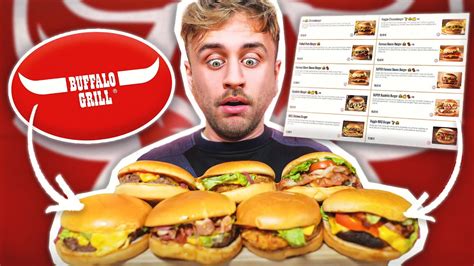 Je Teste Tous Les Burgers De Buffalo Grill 🤯 Youtube