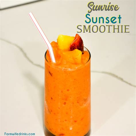 what is in a sunrise sunset smoothie - BlissJuiceSmoothieSelf