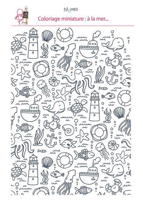 38 Coloriage Animaux De La Mer Voilà un coloriage pour les plus