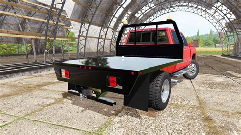 Chevrolet Silverado 3500 Hd Crew Cab Flatbed For Farming Simulator 2017