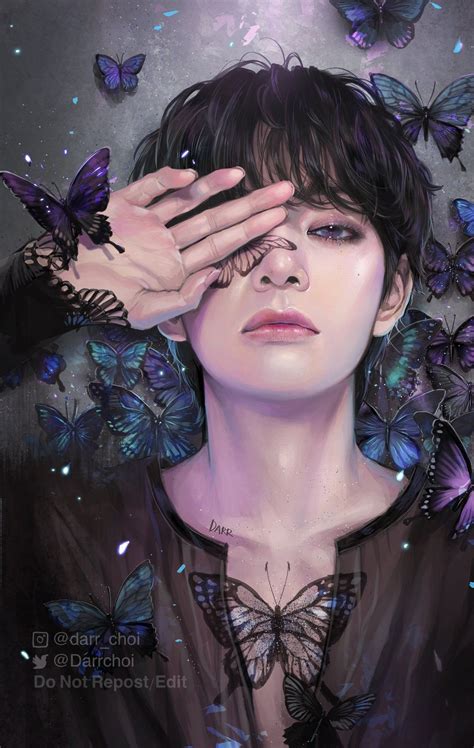 최다르darr On Twitter Taehyung Fanart Fan Art Bts Fanart