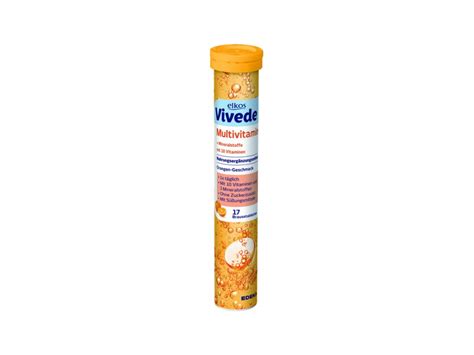 Elkos VIVEDE Multivitamin s příchutí pomeranče šumivé tablety 17ks ...