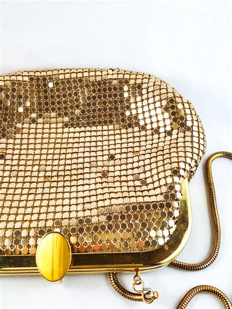 Magnificent Vintage S Gold Mesh Evening Bag