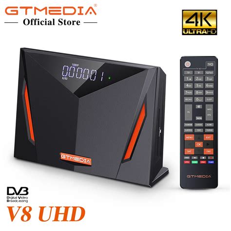 NEW GTmedia V8 UHD Satellite TV Receiver DVB S S2 S2X T T2 Cable H265