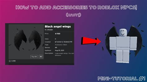 How To Add Accessories To Npcs In Roblox Studio Mini Tutorial Youtube