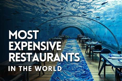 12 Most Expensive Restaurants In The World