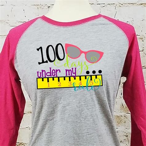 100 Days Of School Teacher T Shirt 100th Day Of School Etsy