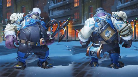 Artstation Overwatch Winter Wonderland 2017 Roadhog Ice Fisherman