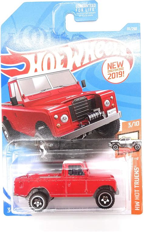 Amazon Hot Wheels Land Rover Series III Pickup 111 250 Red Toys Games