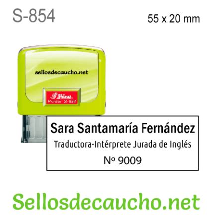 Sello automático Traductor Jurado SellosDeCaucho net