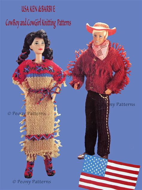 Barbie Usa Cowgirl Cowboy Ken And Barbie Outfit Barbie Etsy Australia